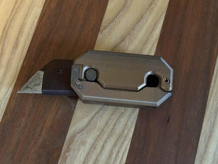 tiktok gravity knife utility blade holder fidget hand tools diy 3d print model - Mito3D