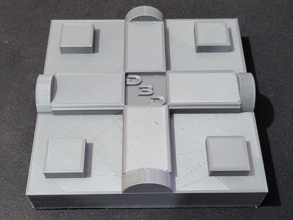 tuile Liège gigue multi 100x100mm hexadécimal laser conception 3d print model - Mito3D