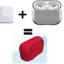 tile mate 2 holder airpods pro cover 3d print model - Mito3D