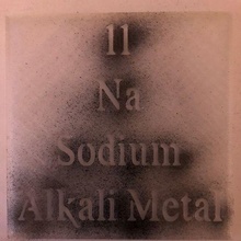 tile stencil - periodic table element 11 sodium 3d print model - Mito3D