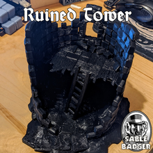 tilestone ruined tower terrain frostgrave tabletop skirmish fantasy mordheim 3d print model - Mito3D