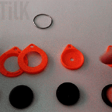 tilk 39 fayans etiket anahtarlık sahipleri değiştirmek kilit mini temel gadget tilesticker anahtar Zincir bükülme alternatifler akıllı yüzük kayıp 3d print model - Mito3D