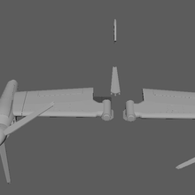 eğim rotor dönüştürmek takım tamirci ornitopter 3d print model - Mito3D