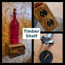 timber shelf 3d print model - Mito3D