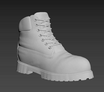 timberland boot Fashion boots high poly replica vase shoe fashion style 3d print model - Mito3D