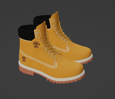 timberland boots timberland boots sneakers shoes  3d print model - Mito3D