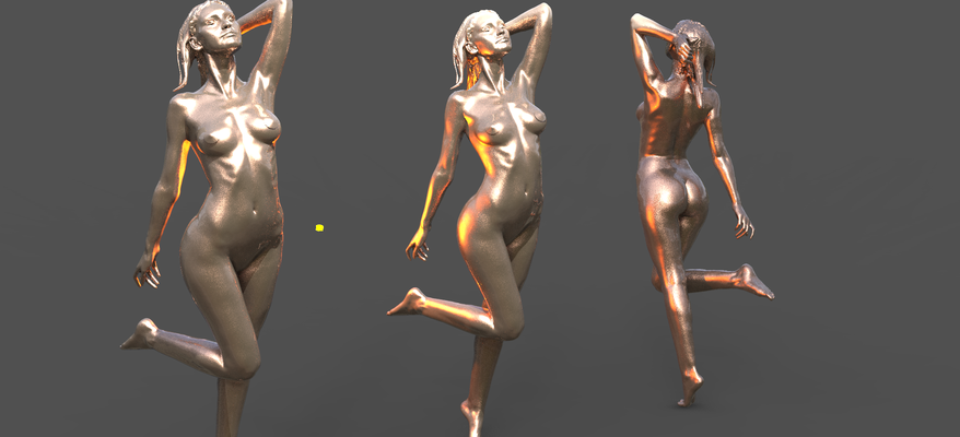 hora hembra esculpido mujer pluma personaje roca templo fantasía ciencia fi anatomía esculturas religión arte 3d print model - Mito3D