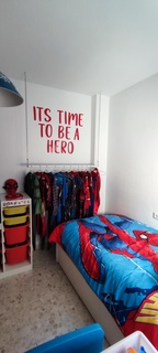 hora héroe texto niños habitación disfraz mural heroes hombre araña Thor casco capitán America alcón ojo maravilla disfraces vengadores hierro 3d print model - Mito3D