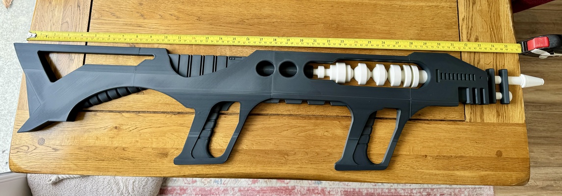 zaman kral staser tüfek destek doktor dsö cybershade siber adam adamlar kostüm oyunu cybergun toprak sarsıntısı 3d print model - Mito3D