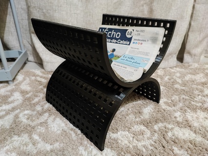 intemporel magazine grille minimaliste supporter meuble déco décoration gadget salon journal conception facile impression endroit échelle bricoloup 3d 3d print model - Mito3D