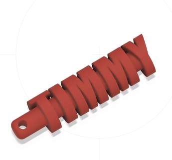 timmy portachiavi arte presente regalo 3d print model - Mito3D