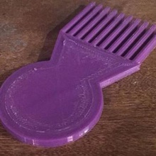 tims simple comb various travel maker 3dprinting diy pick hair 3d print model - Mito3D