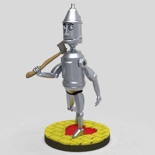 Zinn 3D Skulptur homem de lata Tinman Magier oz Kreaturen 3d print model - Mito3D