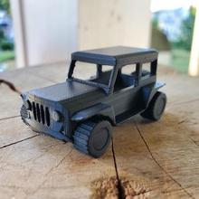 tinker cad sabit jeep sanat araba tinkercad cip tekerlekler araç 3d print model - Mito3D