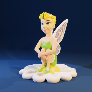 Tinker Bell Glocke basteln Peter Peterpan Pfanne 3d print model - Mito3D