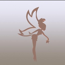 tinkerbell decal various decoration 3d print model - Mito3D