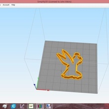 tinkerbell Ayarlamak kurabiye kesici Disney 3d print model - Mito3D