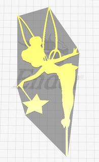 tinkerbell cake topper toppers bell ornament 3d print model - Mito3D