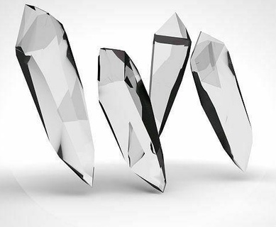 Bastelkristall Kristall Kristalle Diamant irregulär Skulpturen 3d print model - Mito3D