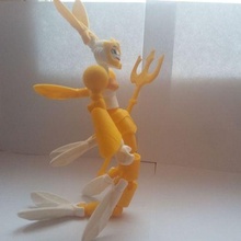 bricoler Sirène Jeu action figure articulé Balle mixte bjd poupée palmes trident jouet 3d print model - Mito3D