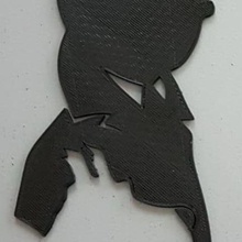tintin milou silouhette various pooh silhouette 3d print model - Mito3D
