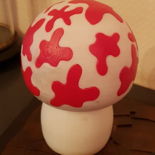 tintina cogumelo arte 3D print model - Mito3D