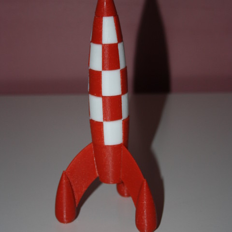 tintin rocket game 3D print model - Mito3D