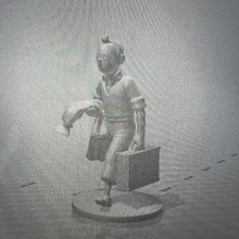 Tintin voyageur 3d print model - Mito3D