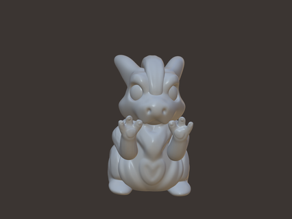 tiny alien hamster cute creature 3d print model - Mito3D