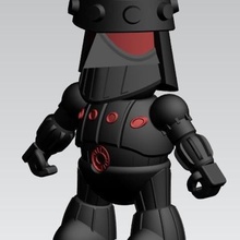 tiny baron karza game toys robot action figures 3d print model - Mito3D