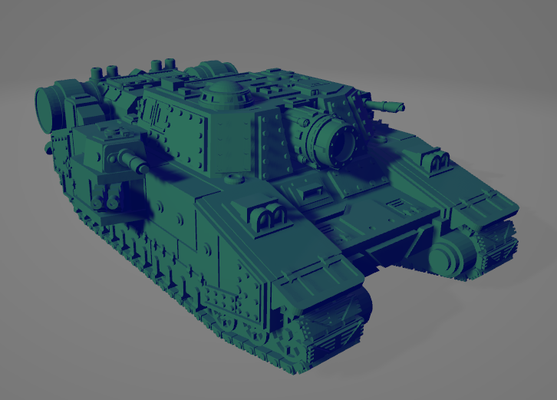 tiny biggest tank silly-hammer edition game epic30k epic40k epic scale 3d print model - Mito3D