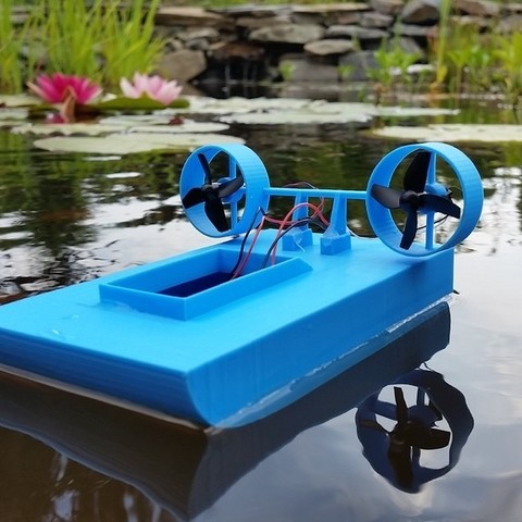 tiny boat mk2 tool 31mm 6mm air frame hovercraft hull mark 2 micro motors race racing rc speed stable swamp tinyboat tinyboot whoop whoov whoover 3d printing 3D print model - Mito3D