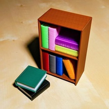 tiny bookcase home books furniture storage model 3d print model - Mito3D