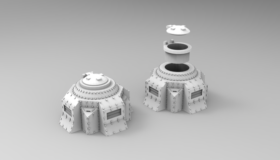 minuscule bunker trou renard réservoir table wargaming 28mm alterner modèle coquin sculpte russ Jeux 3d print model - Mito3D