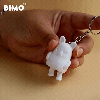tiny bunny keychain legs dragon print place supports 3d print model - Mito3D