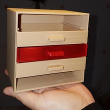 tiny cabinet gadget fun storage cupboard 3d print model - Mito3D
