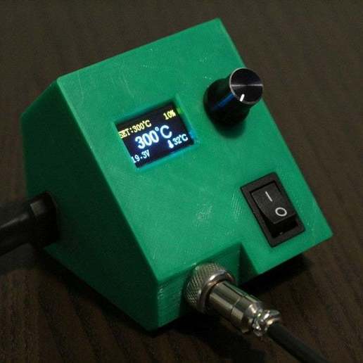 tiny e-lab t12 oled soldering station hakko iot123 ksger iron tool diy 3D print model - Mito3D