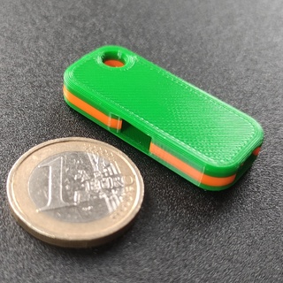 tiny emergency whistle - extremely loud micro small keychain safety compact emergencywhistle loudest v30 v29 keychainwhistle rescue survival outdoor 3d print model - Mito3D