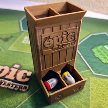 tiny epic dice tower winzigen epischen western Spiel Brettspiel Würfel Turm tabletop 3d print model - Mito3D