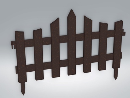 küçük garden fence ev Bahçe dış mimari çit 3d print model - Mito3D