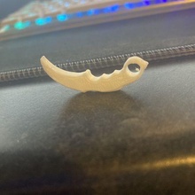 tiny karambit necklace jewelry 3d print model - Mito3D