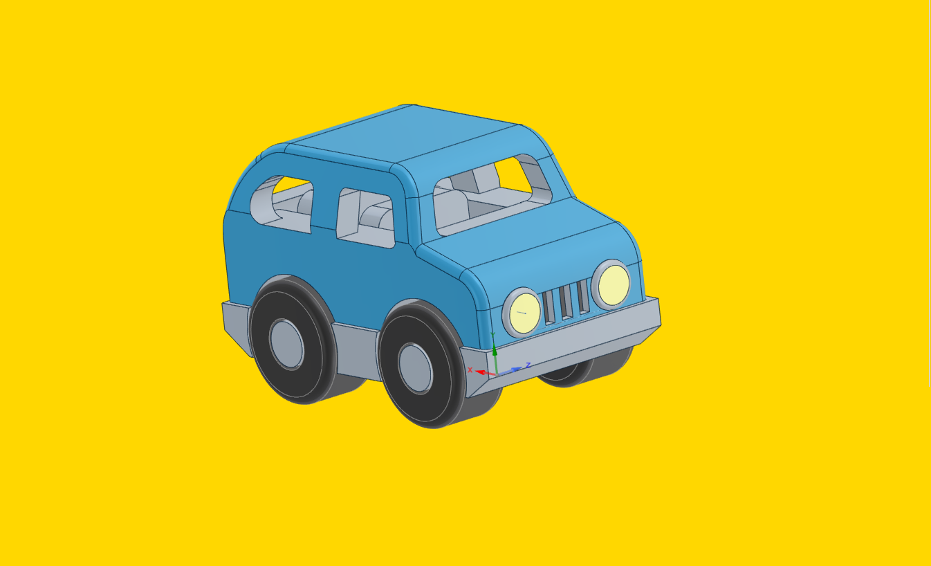 tiny minivan car vw miniature toy minuature city 3D print model - Mito3D