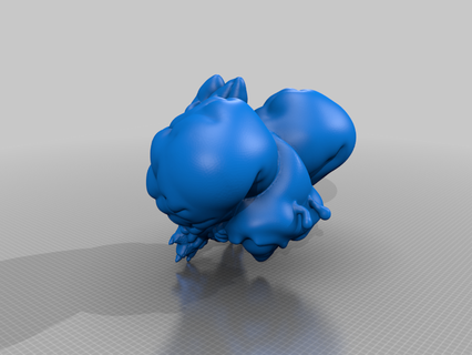 küçük Mothman Chibi yaratık cryptid bilimkurgu yaratıklar Sanat hayali efsaneler karakterler 3d print model - Mito3D