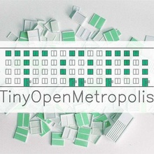 tiny open metropolis architecture buildings structures 3d print model - Mito3D