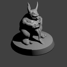 tiny plague creature 40k chaos daemon death guard demon disgusting little monster nurgle warhammer creatures 3d print model - Mito3D