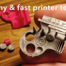 minuscolo stampante test Presto Stampa attrezzo precisione ponte calibrare calibrazione cubo veloce in forma 3d print model - Mito3D