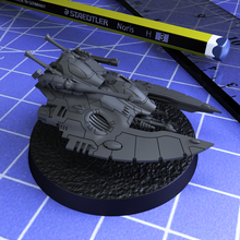 tiny space elves - hover tank wargaming tabletop scifi elf elves space elf space elves tank hover tank epic 6mm 8mm 10mm wargame 3d print model - Mito3D