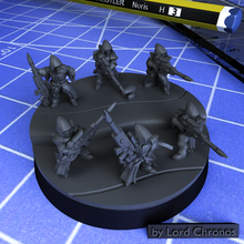 tiny space elves - rangers 3d print model - Mito3D