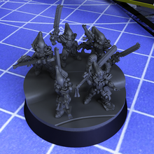 tiny space elves - scorpion warriors game wargame wargaming tabletop scifi elf epic 6mm 8mm 10mm 3d print model - Mito3D
