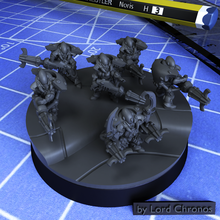 tiny space elves - spider warriors game wargame wargaming tabletop scifi elf epic 6mm 8mm 10mm 15mm 3d print model - Mito3D